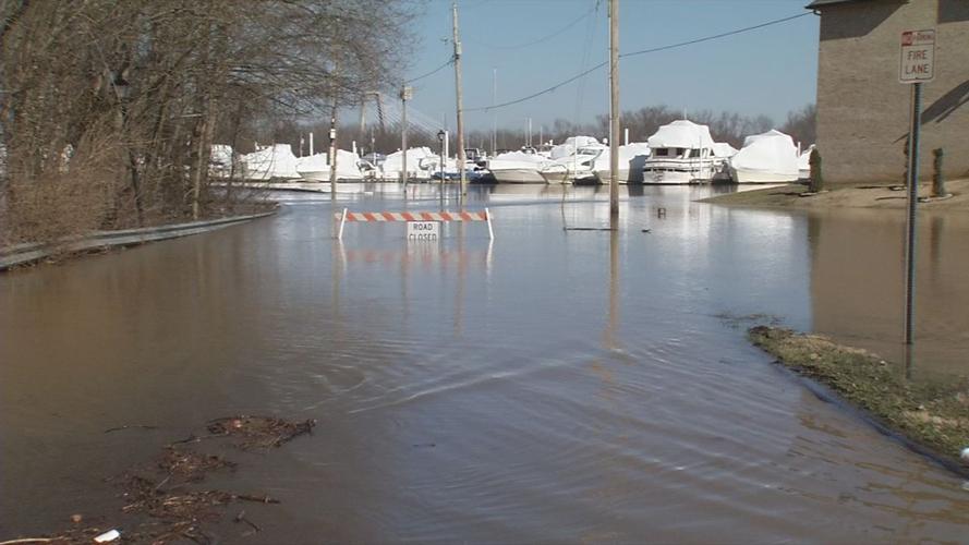 River Road Flooded near Captains Quarters