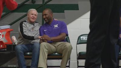 Old Friends talking hoops