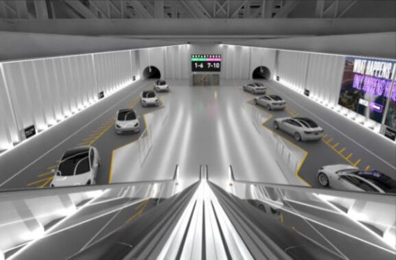 Visualization of proposed tunnel connecting downtown Louisville to Kentucky Expo Center