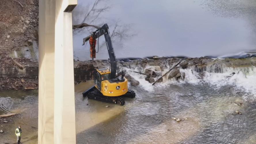Providence Mill Dam demo drone 1-13-26