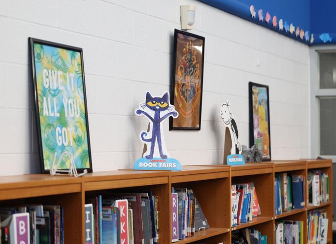 Library inside of Shepherdsville Elementary