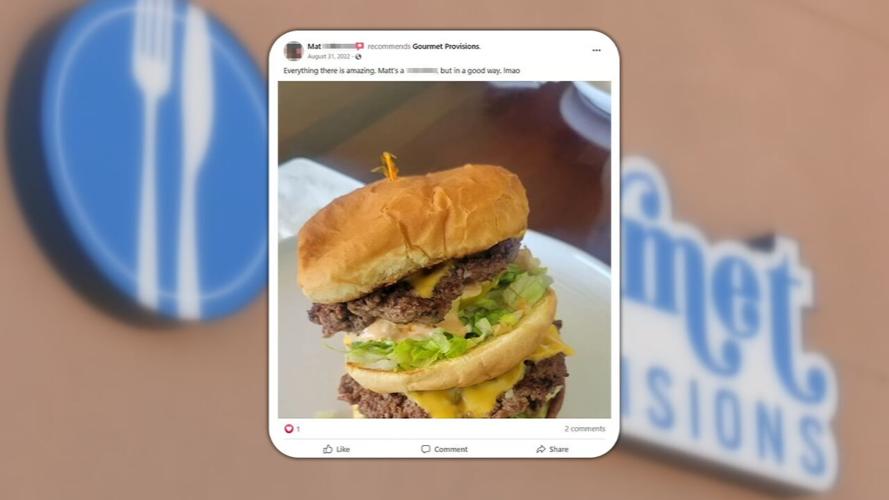 Facebook quote about Gourmet Provisions