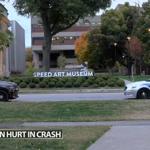 Teenager critically injured after crash on University of Louisville campus