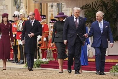 Trump Britain with King Charles 9-17-2025