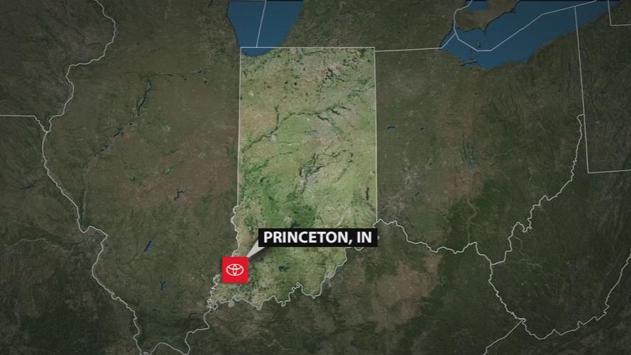 Map of Princeton, Indiana