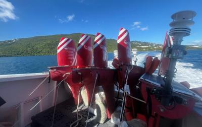4-foot-long ocean robots deployed to collect hurricane data...