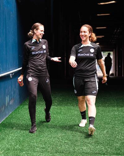 Bev Yanez and Carmelina Moscato