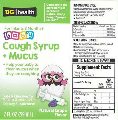 Dollar General Cough Syrup Label