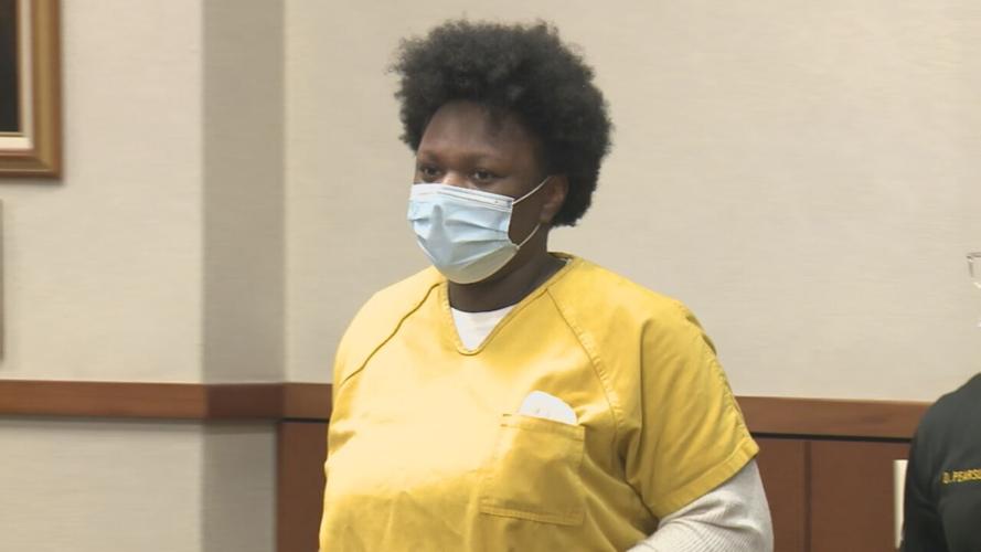 Alyssha McFadden in Jefferson County court on April 25, 2023.