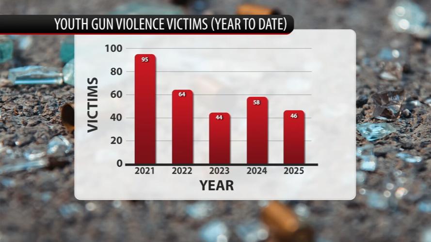 Youth gun violence chart