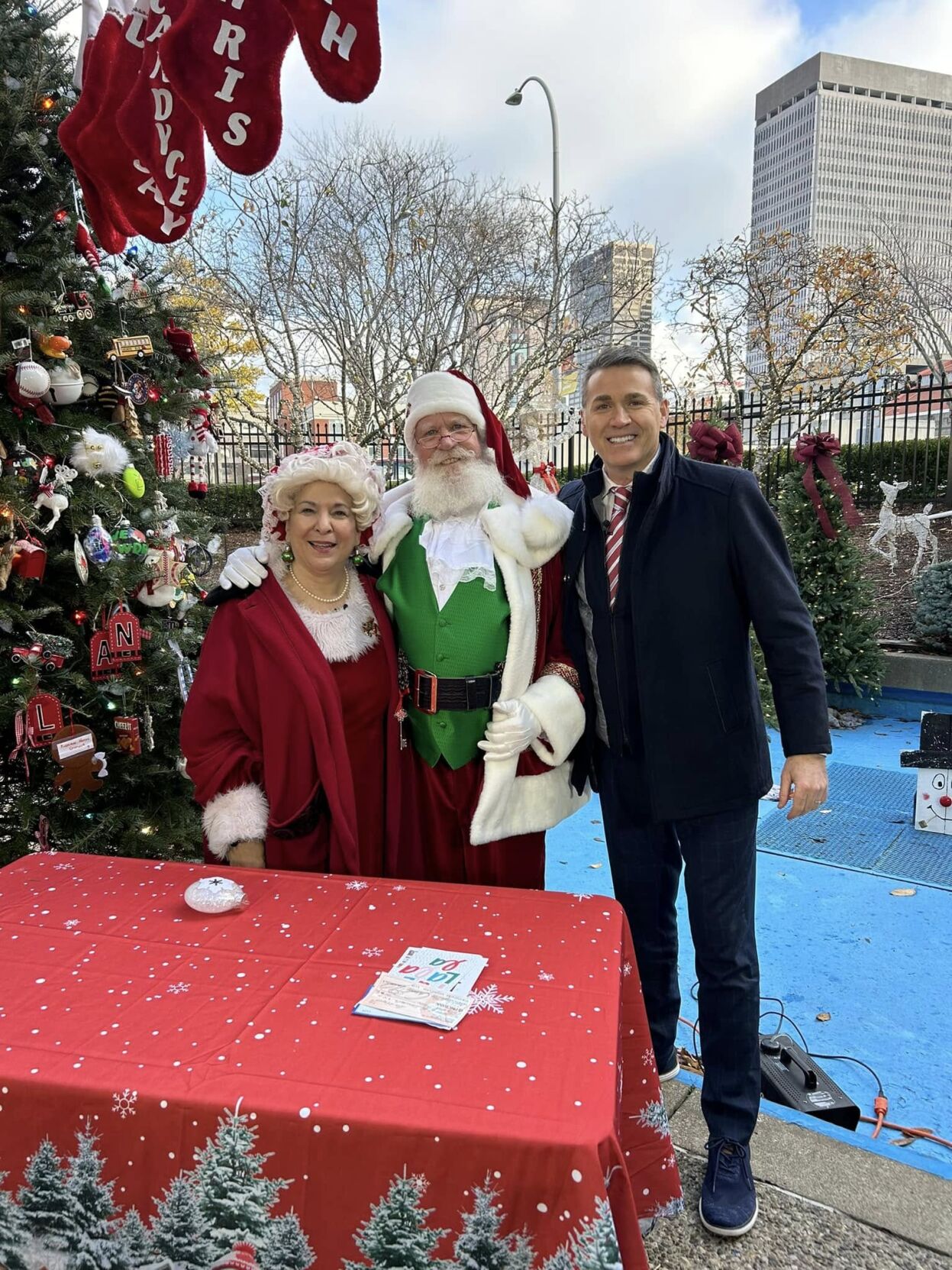 Jude with Mr. and Mrs. Claus - Jingle Tree 2024