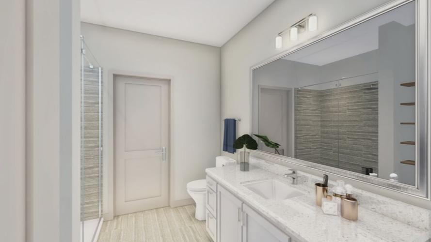 A rendering of the completed Lyric mixed-use development in Louisville's Norton Commons