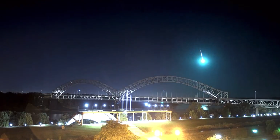 Fireball Meteor seen falling over our area early Tuesday morning!