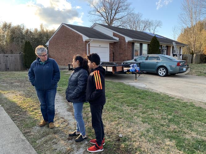 Neighbors who's home was damaged from blasting at Louisville's future VA hospital site