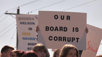 Thomas Nelson High School Walkout Sign - 10.18.23