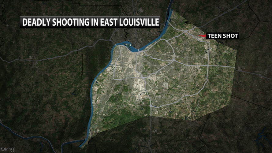 Map of shooting at 11400 block Tazwell Drive