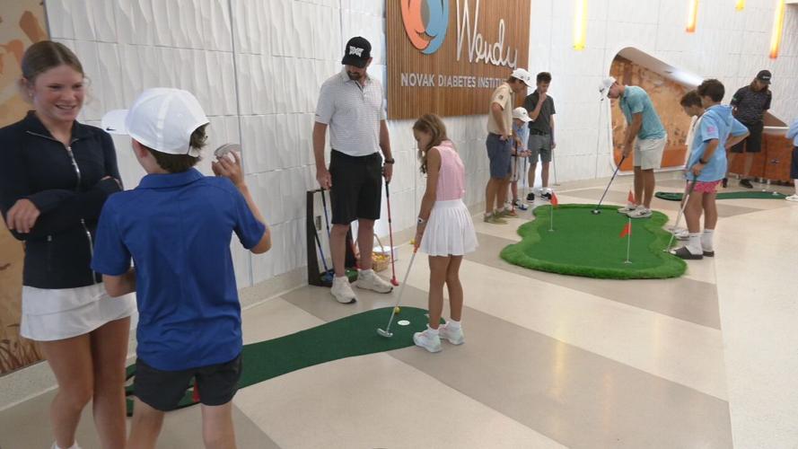 PGA GOLFERS WITH DIABETIC KIDS