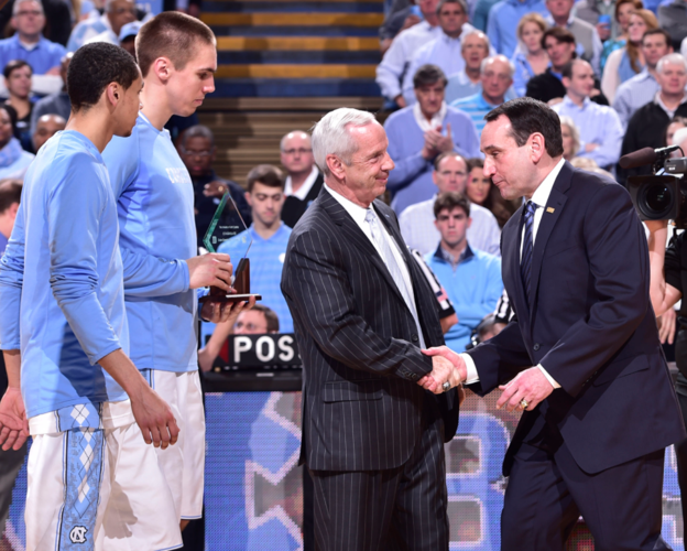 Roy Williams Mike Krzyzewski
