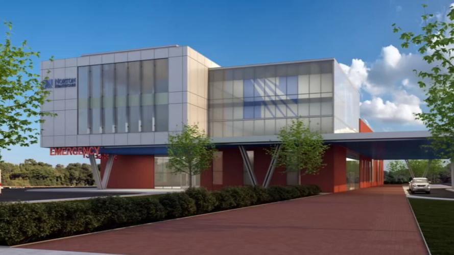 Rendering from Norton Healthcare of west Louisville hospital