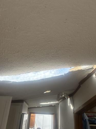 Destroyed home from Grayson County tornado