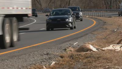 Dead deer on Kentucky highway