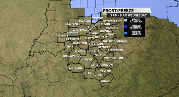 FROST ADVISORY: Where Temperatures Drop To 36 Degrees... | Weather Blog ...