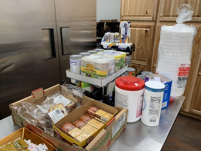 Supplies at white flag location.JPG