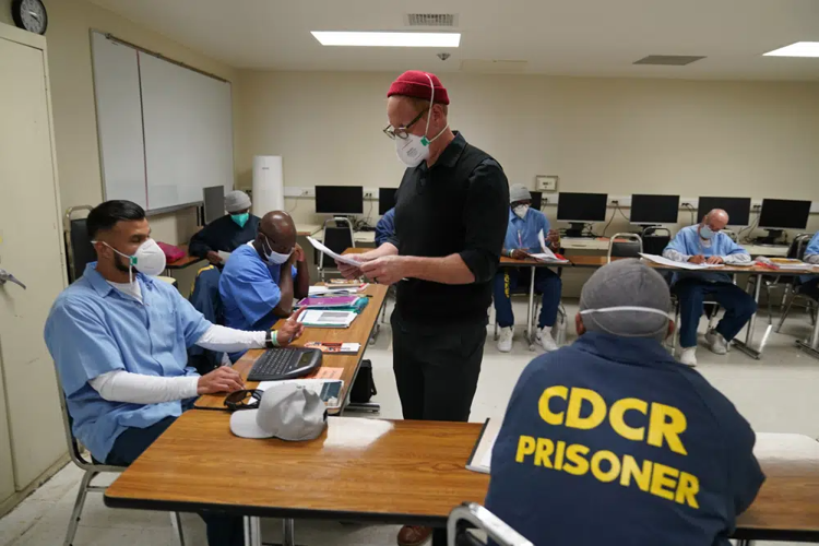San Quentin State Prison inmates take courses