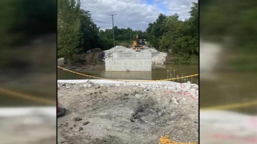 Construction underway on Kings Road Bridge