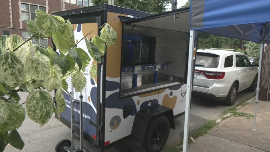 Homeless help - Metro Louisville new water trailer 6-24-25