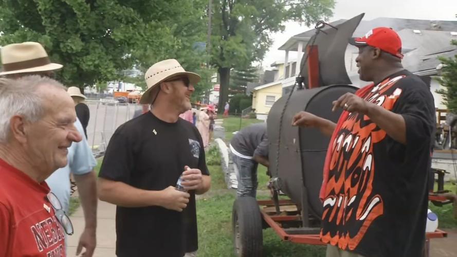 Calvin Young BBQ outside Derby