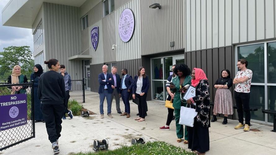 Nadia Nadim with families