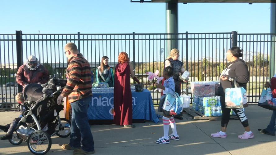 Slugger field trick-or-treating 10-21-23