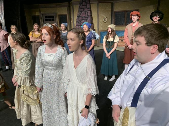 Students singing in the musical Cinderella at Providence - Keith Kaiser - 3.7.23