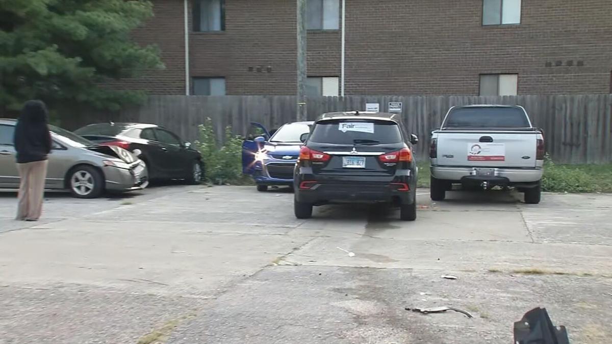 child safe after crash in suv stolen in south louisville 9 18 2020 3 jpeg wdrb com child safe after crash in suv stolen in