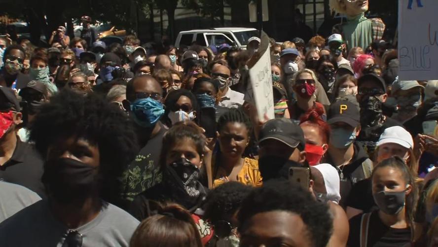 BLM healing ceremony crowd 5-31-20