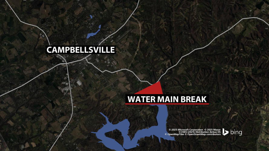 Taylor County water main break map - 4.10.25