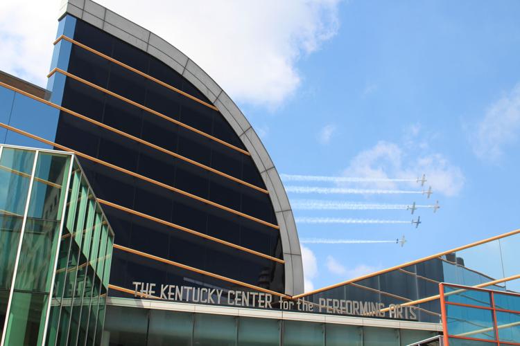The Kentucky Center of the Performing Arts during air show - 3.9.23