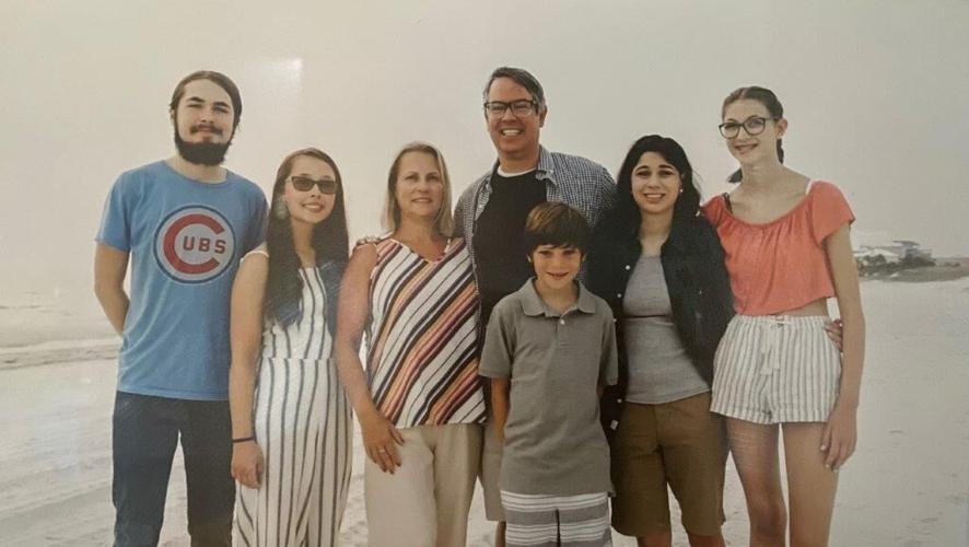 Scott Williams and his family on vacation