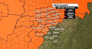Heat Advisory issued for our area
