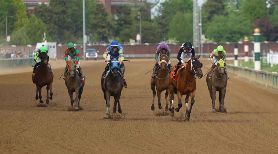 Horse run at Churchill Downs on Opening Night.JPG