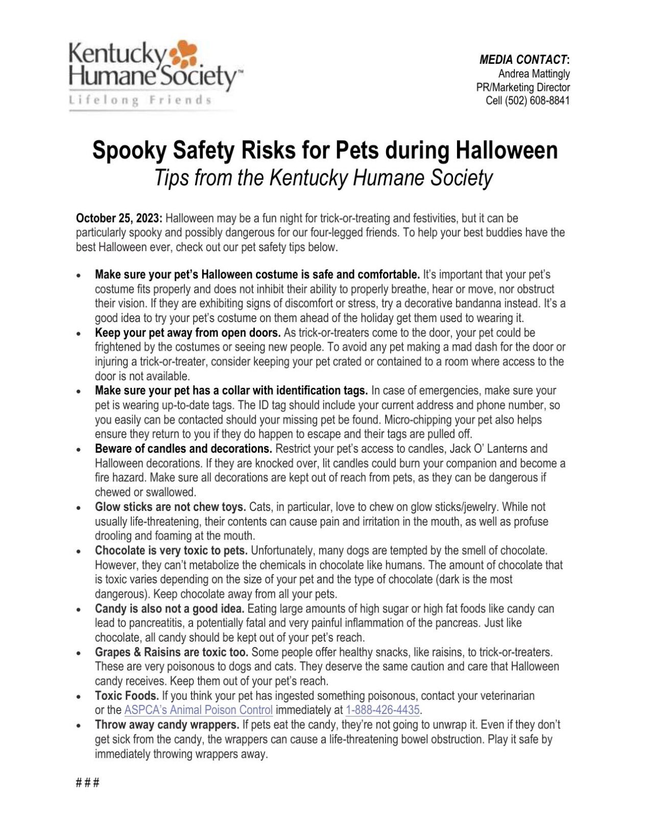 Halloween tips for pets