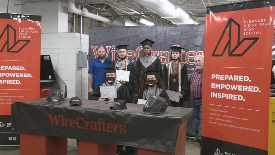 PRP High School Class of 2021 students sign on to be welders for Louisville-based WireCrafters