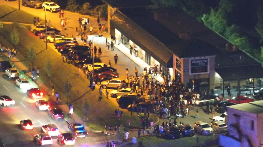 River Road pop-up party stopped