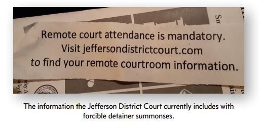 eviction court notice from lawsuit