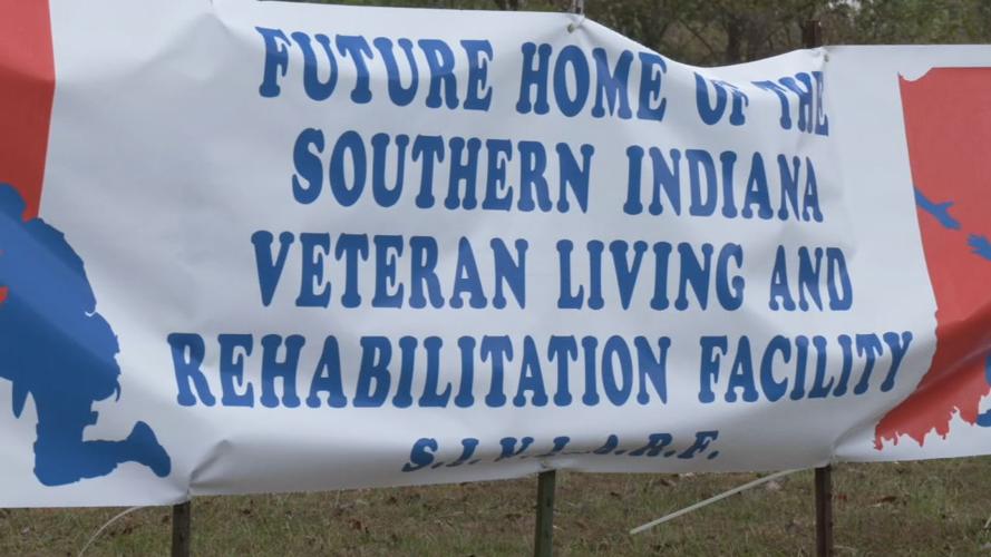SIGN: Future home of the southern Indiana Veteran Living and Rehabilitation Facility