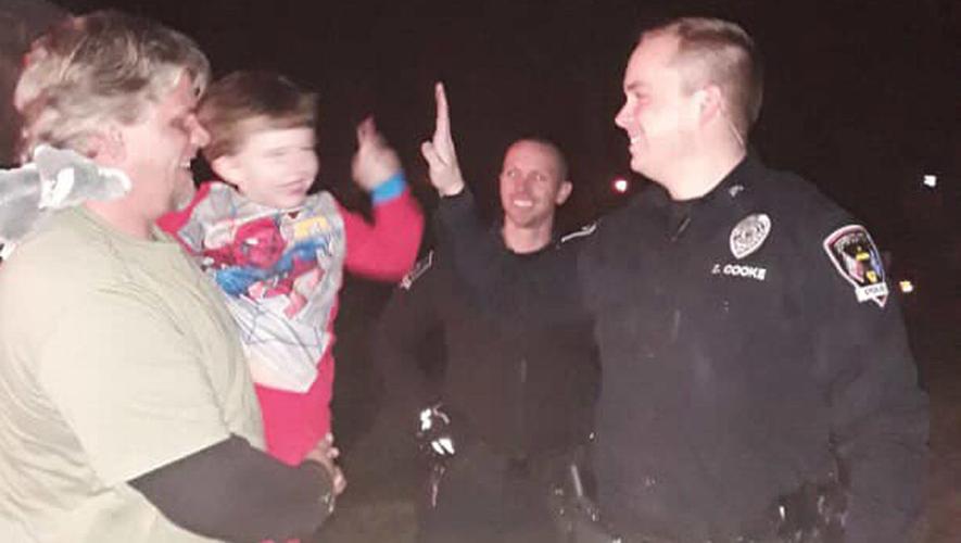 Jeffersontown Police visit 4yo on eve of spinal surgery (1-11-19)