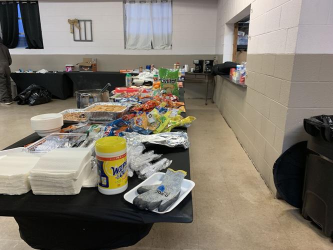 Food at Louisville white flag location.JPG