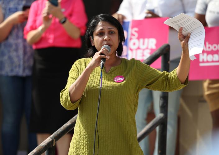 Rep. Nima Kulkarni at abortion rally