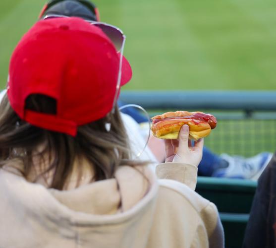 Hot dog at Bats game on opening night.JPG